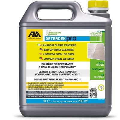 Detergente Lavaggio Fine Cantiere Fila Deterdek pro 5 lt
