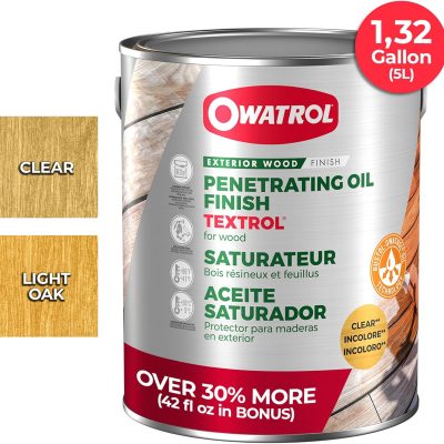 Owatrol Textrol 5 Litri Impregnante Legno Esterno Professionale per Decking e Terrazze